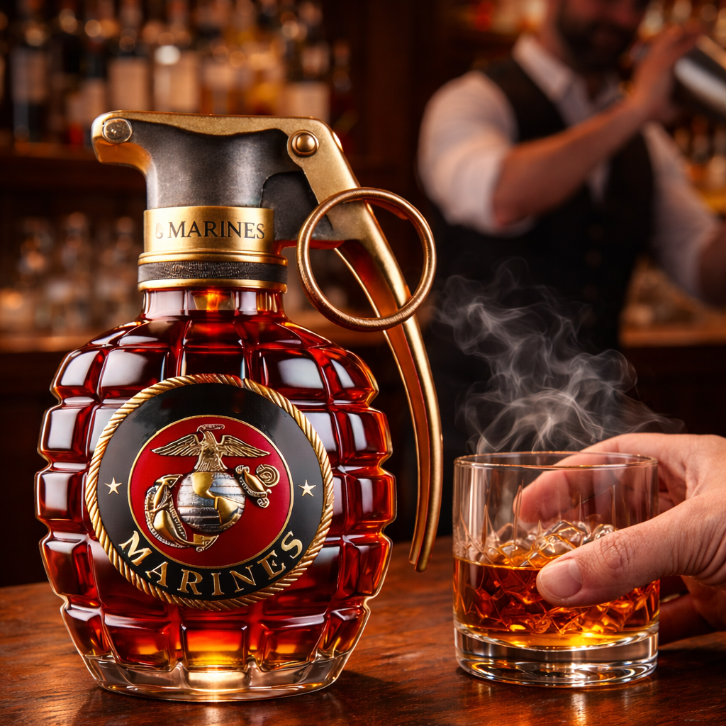 Whiskey Bottle - Grenade Edition Marines