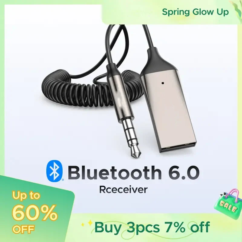 Bluetooth Wireless Receiver Adapter & Hands-Free Car Kit