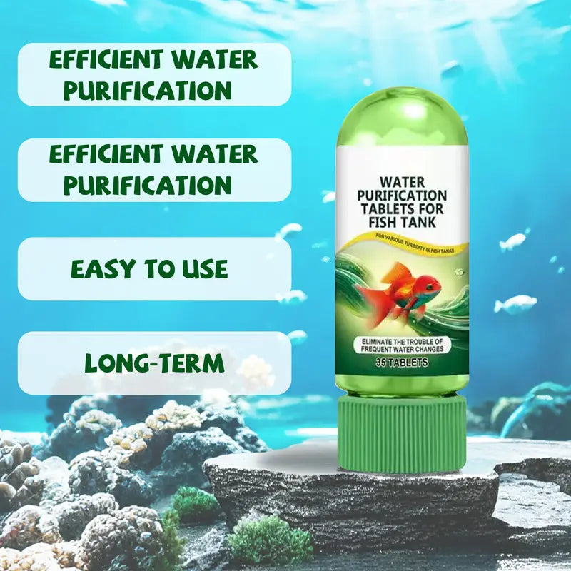 💥Hot sale♻️💧Aquarium Water Clarifying Tablets: Dedicated to cleaning, deodorizing, removing algae stains and silt, and purifying the water quality in fish ponds.