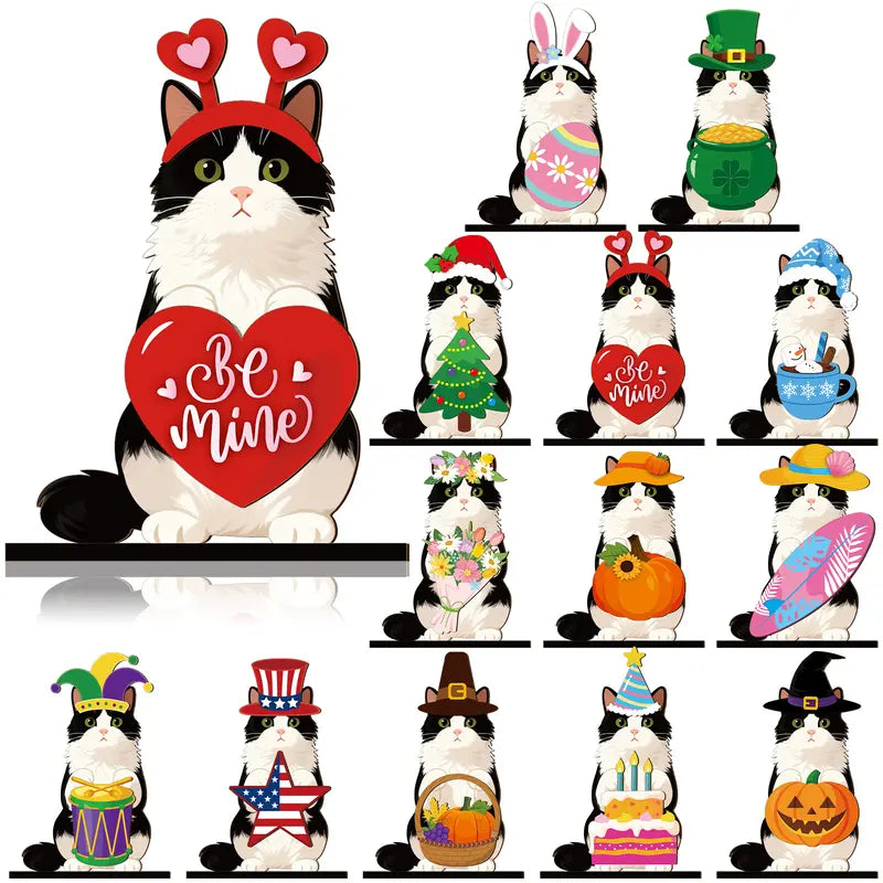 🐾 Let Your Pet "Live" on Your Desk! Customizable Wooden Ornament 🎩