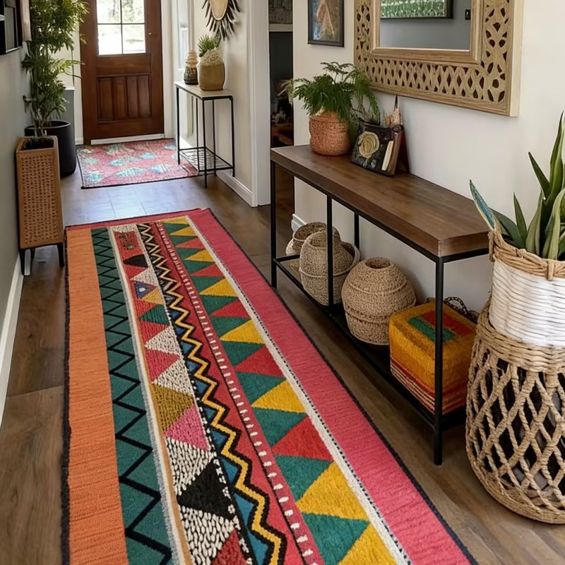 Washable Bohemian Runner Rug