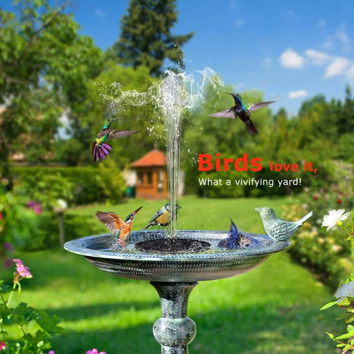 Hot Sale🔥⛲ Solar Fountain, Solar Powered Bird Bath Fountain Pump
