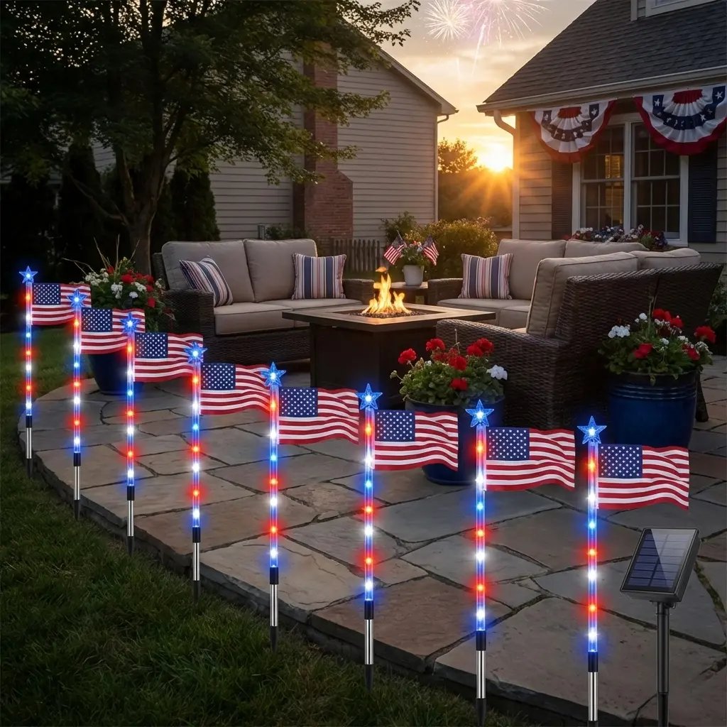 🏆Flash Sale-49% OFF⚡ 50K+ SOLD! 3 x 6 Ft LED Patriotic Bunting Banner for America’s 250th