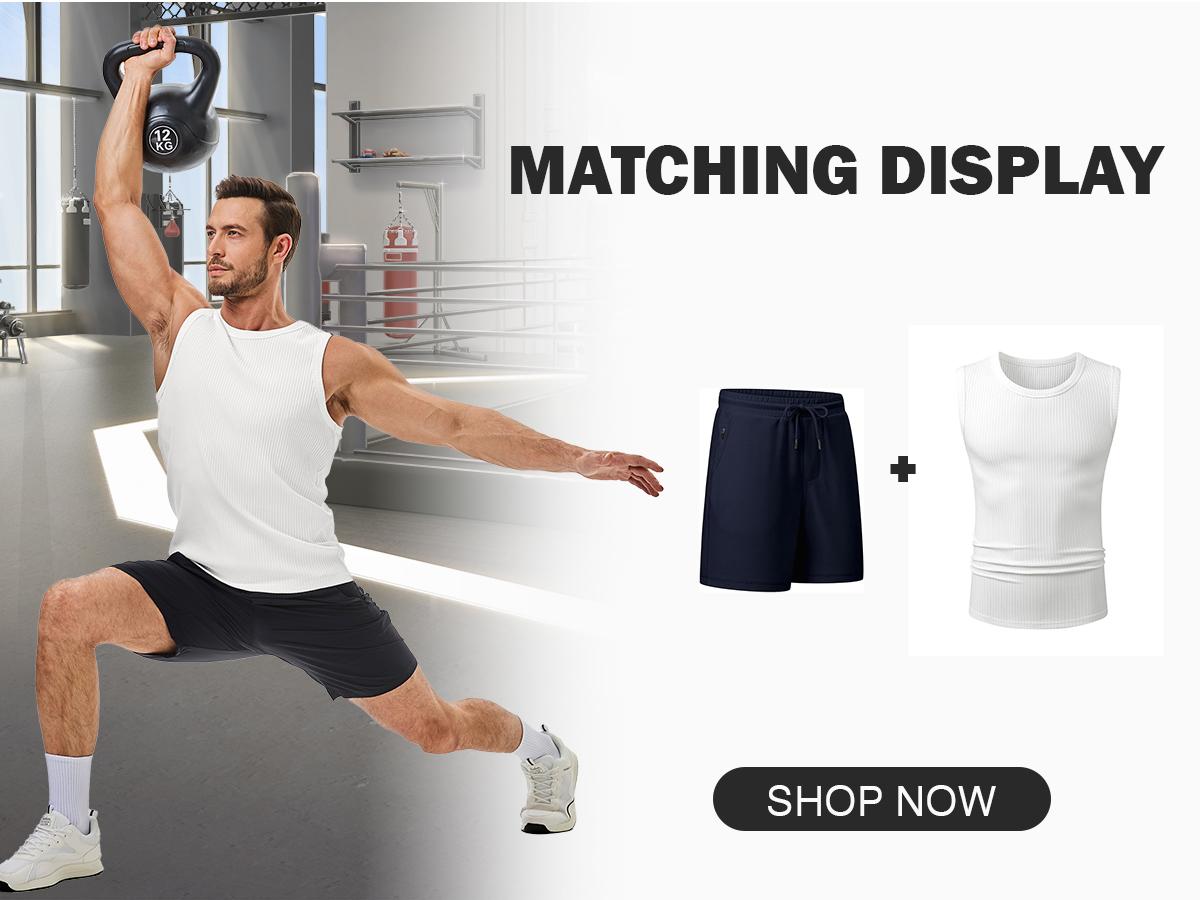 ⚡Hot Sales 49% OFF🔥Men's  Wide Strap Ribbed Tank Top