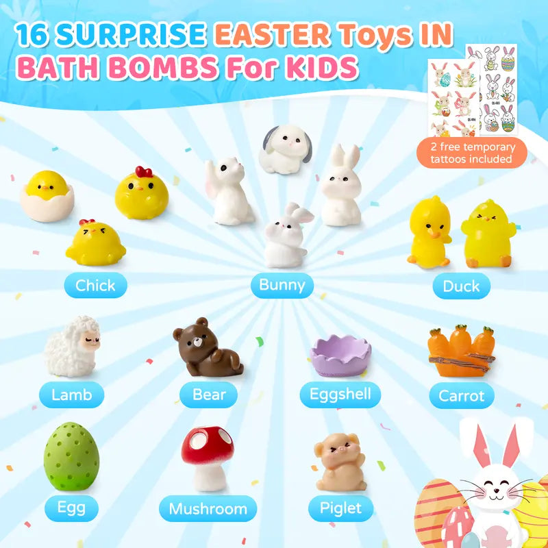 📢📢2026 NEW ARRIVALS16 Pack Easter Bath Bomb Gift Set