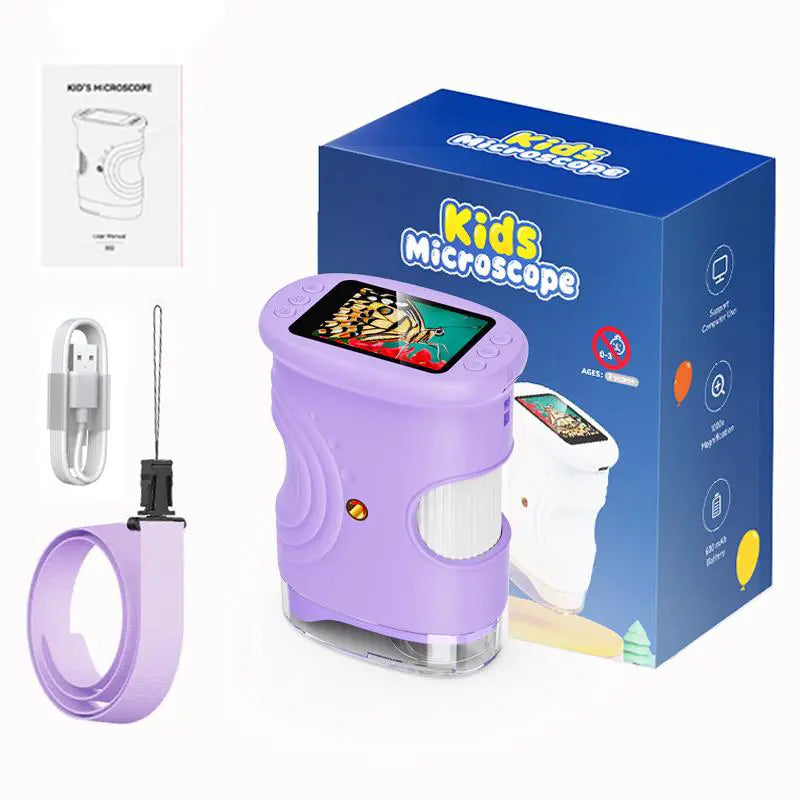 [2026 Upgraded Version] 1000x Handheld Microscope for Children