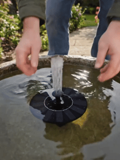 Hot Sale🔥⛲ Solar Fountain, Solar Powered Bird Bath Fountain Pump