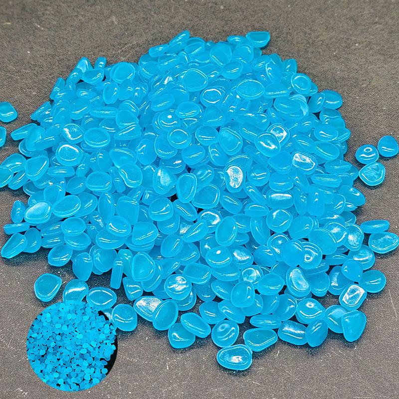 🌙✨Glow-in-the-Dark Small Pebbles（100pcs） – 8+ Hour Night Luminous Stones for Planters, Aquariums & Garden Decor