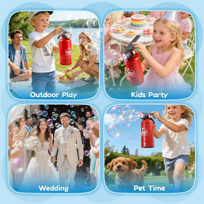 🫧Portable fire extinguisher bubble machine for children🔥