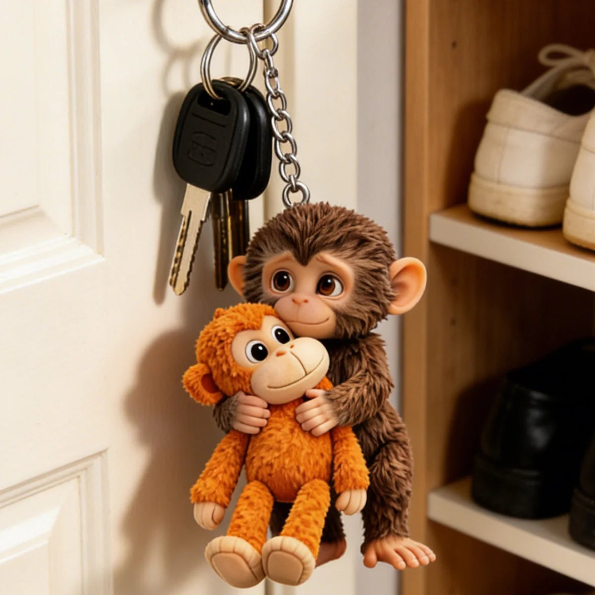 🔥Last Day 49% OFF - 💕Viral Panchi Monkey Keychain🐵