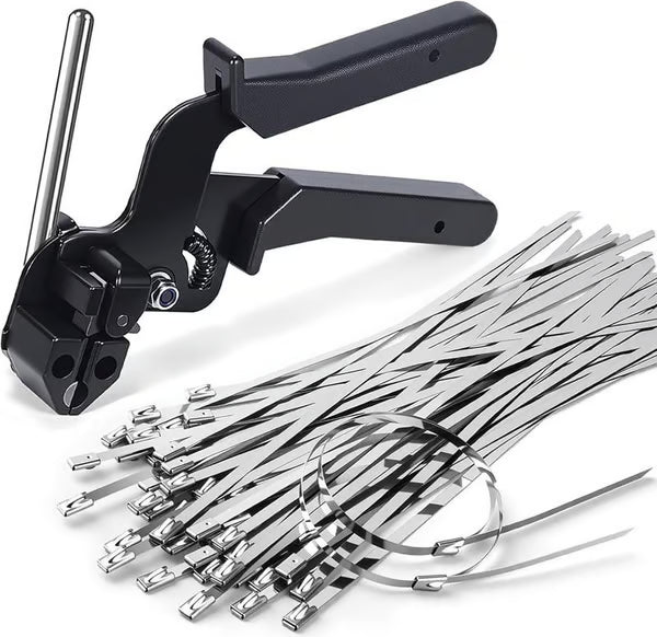 🔥304 Stainless Steel Zip Tie Kit | 4X Stronger Than Plastic