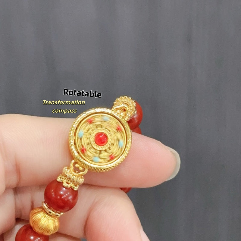 Manifest Your Best Life: The Spinning Fortune Compass Bracelet