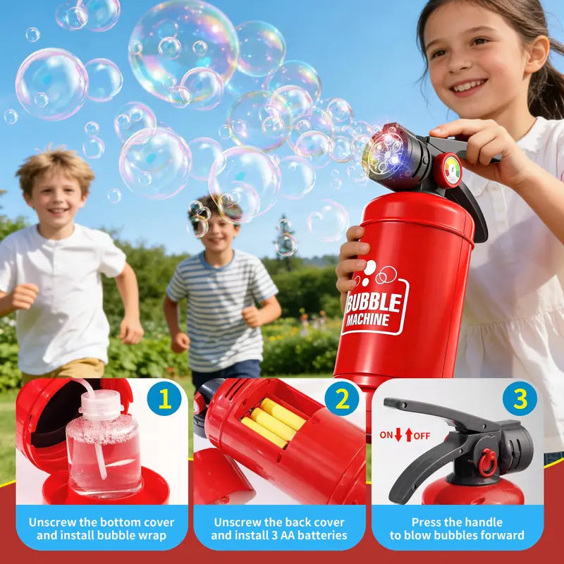 🫧Portable fire extinguisher bubble machine for children🔥