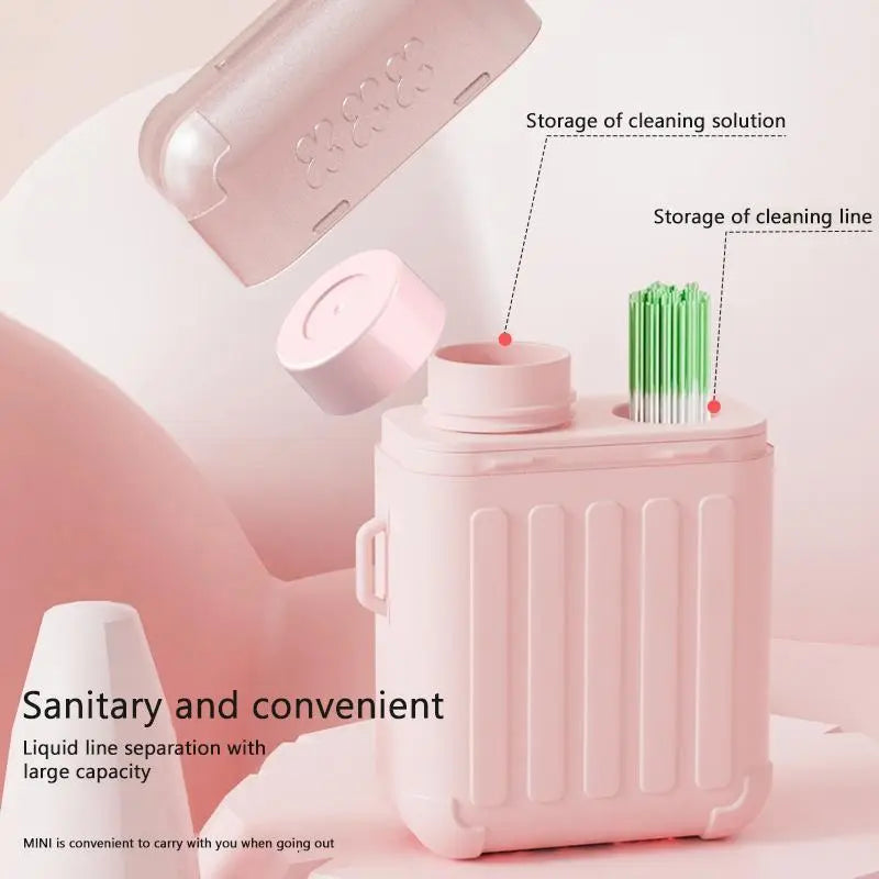 Ear piercing cleaning thread, post-piercing care kit