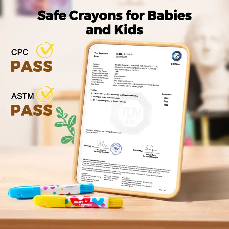 🖍️ Twist & Wash Crayons — The Safest, Most Washable Crayon Set for Kids 🧼✅