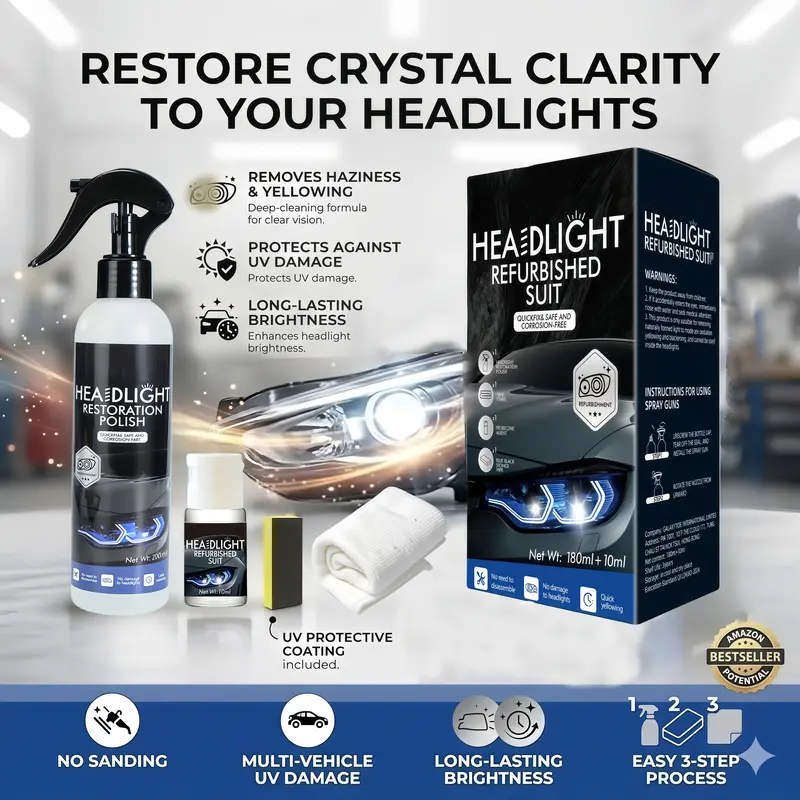 🚗🛡️Automotive Headlamp Restoration Fluid