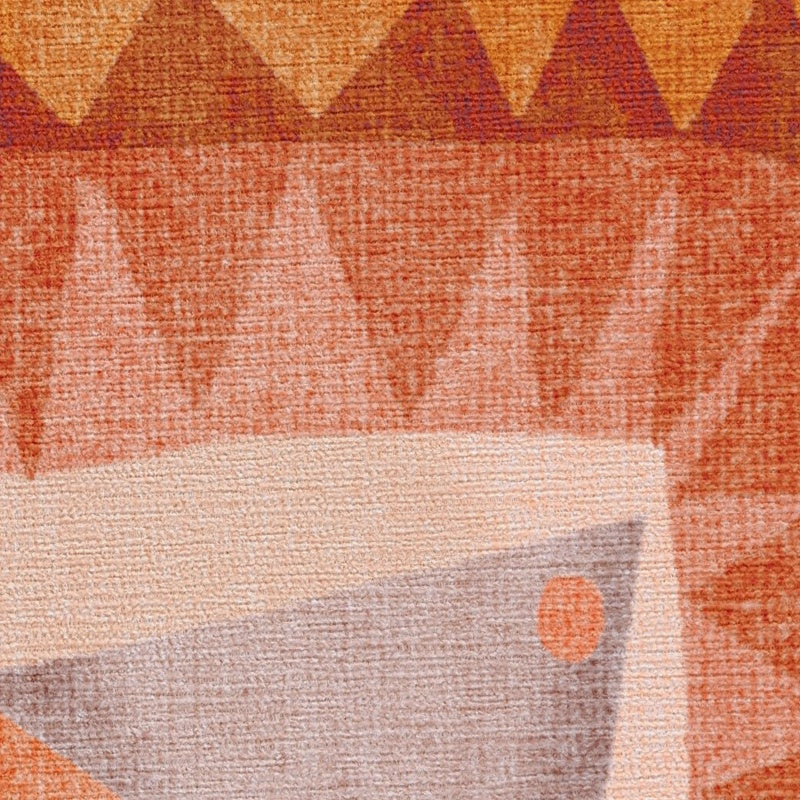 Vintage Sunset Washable Runner Rug