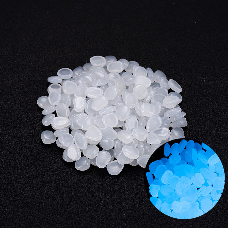 🌙✨Glow-in-the-Dark Small Pebbles（100pcs） – 8+ Hour Night Luminous Stones for Planters, Aquariums & Garden Decor