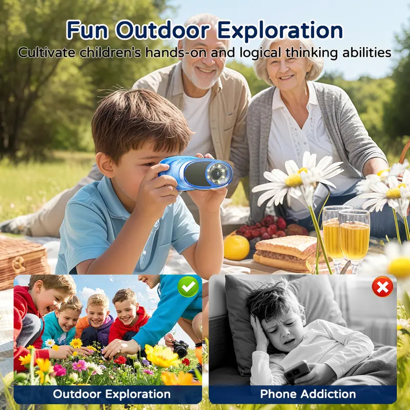 [2026 Upgraded Version] 1000x Handheld Microscope for Children