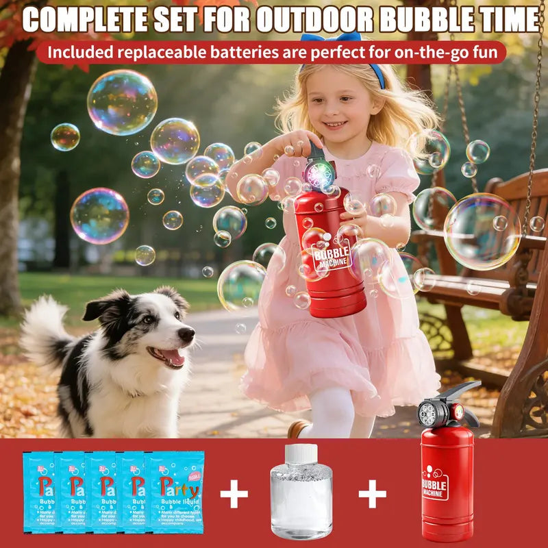 🫧Portable fire extinguisher bubble machine for children🔥
