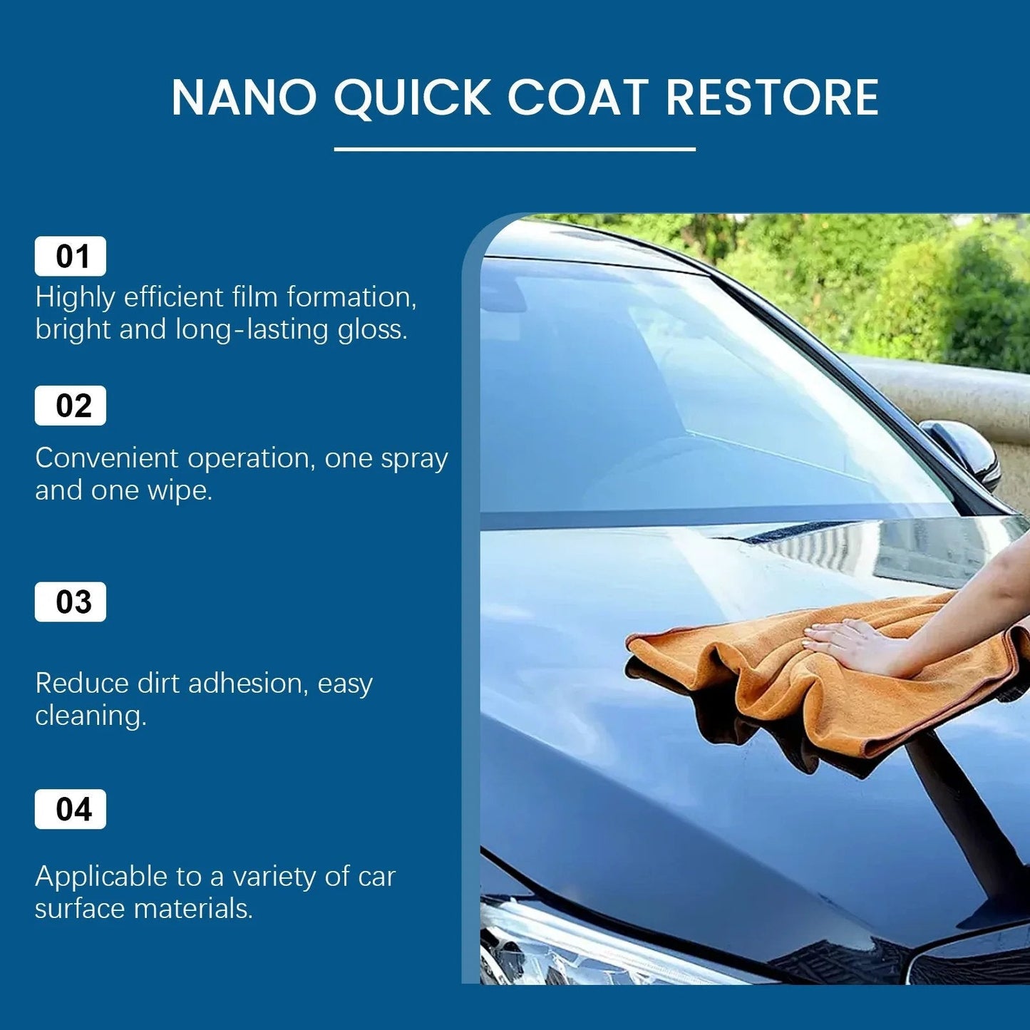 ✨ Ultimate Nano Coating Agent | Automotive Scratch Repair & High Gloss Shield