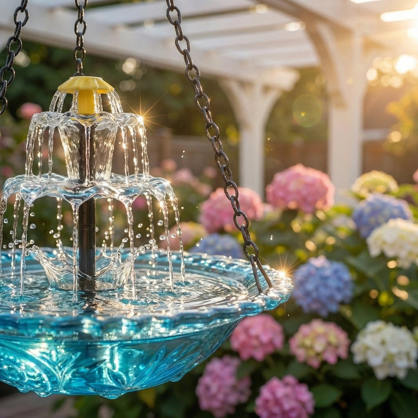 🔥🔥Spring Sale 70% Off--Solar Cascade Hanging Bird Bath Fountain