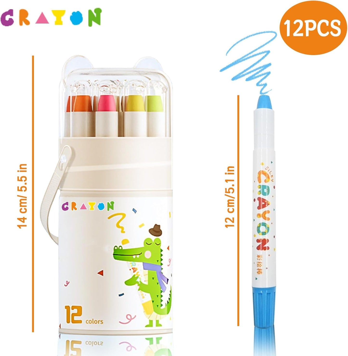 🖍️ Twist & Wash Crayons — The Safest, Most Washable Crayon Set for Kids 🧼✅