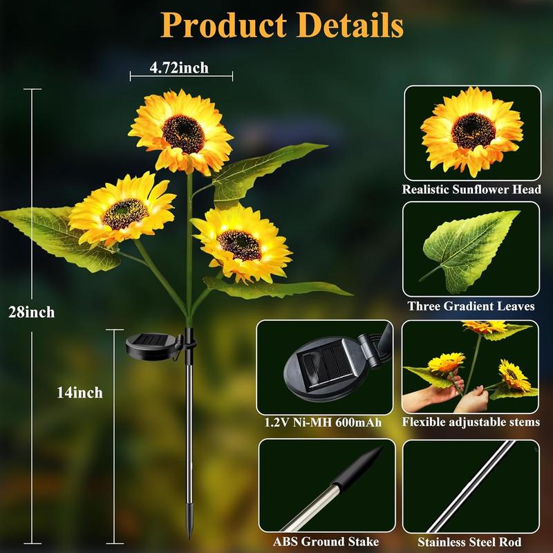 💝Mother's Day Sale 49% OFF💝- Solar LED Sunflower Garden Lights