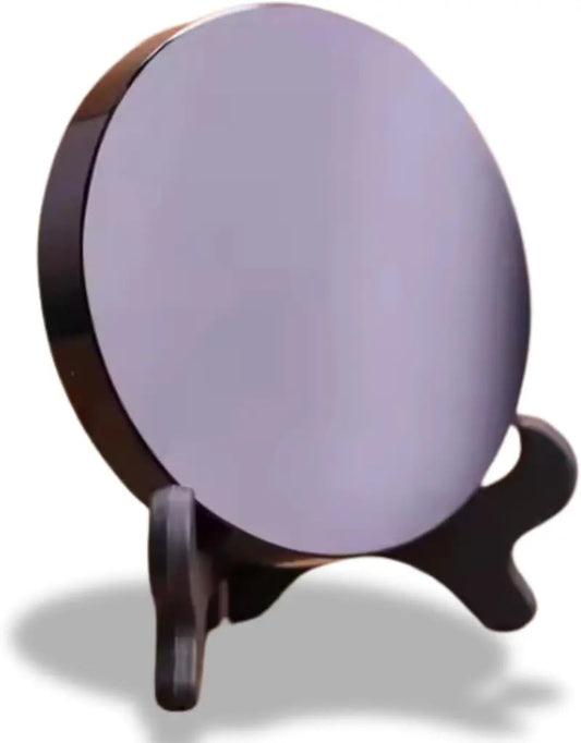 3.15" Natural Black Obsidian Scrying Mirror - Healing Crystals for Witchcraft