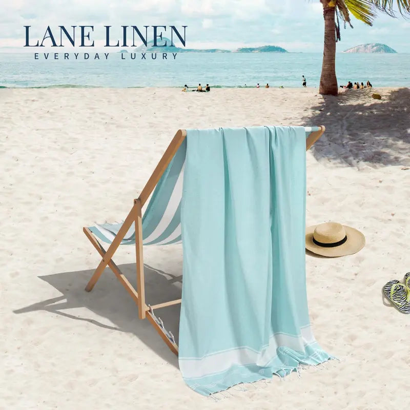 🏖️🌞Lightweight Modern Flat-Weave XL Beach Towel (39"x71")