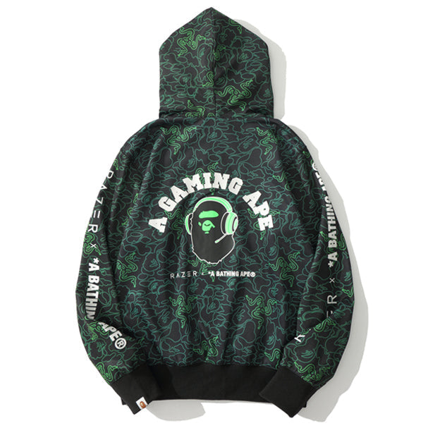 BAPE Shark Snake Zipper Hoodies