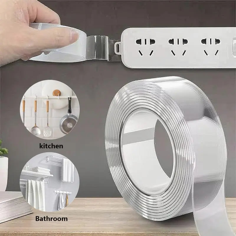 ✨🔄Ultra-strong Double Sided Adhesive Nano Tape