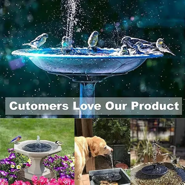 Hot Sale🔥⛲ Solar Fountain, Solar Powered Bird Bath Fountain Pump