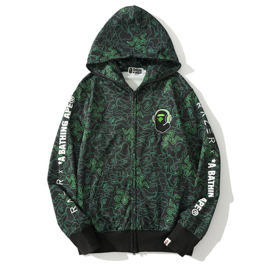 BAPE Shark Snake Zipper Hoodies
