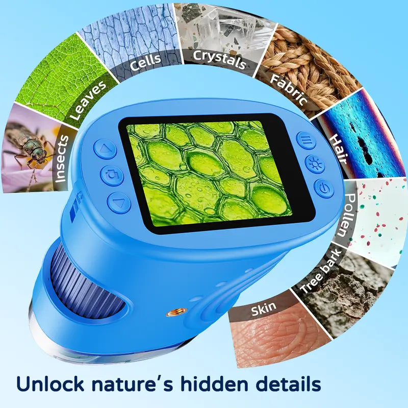 [2026 Upgraded Version] 1000x Handheld Microscope for Children