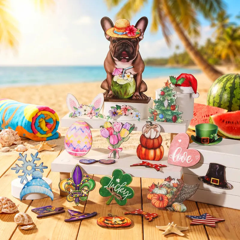 🐾 Let Your Pet "Live" on Your Desk! Customizable Wooden Ornament 🎩