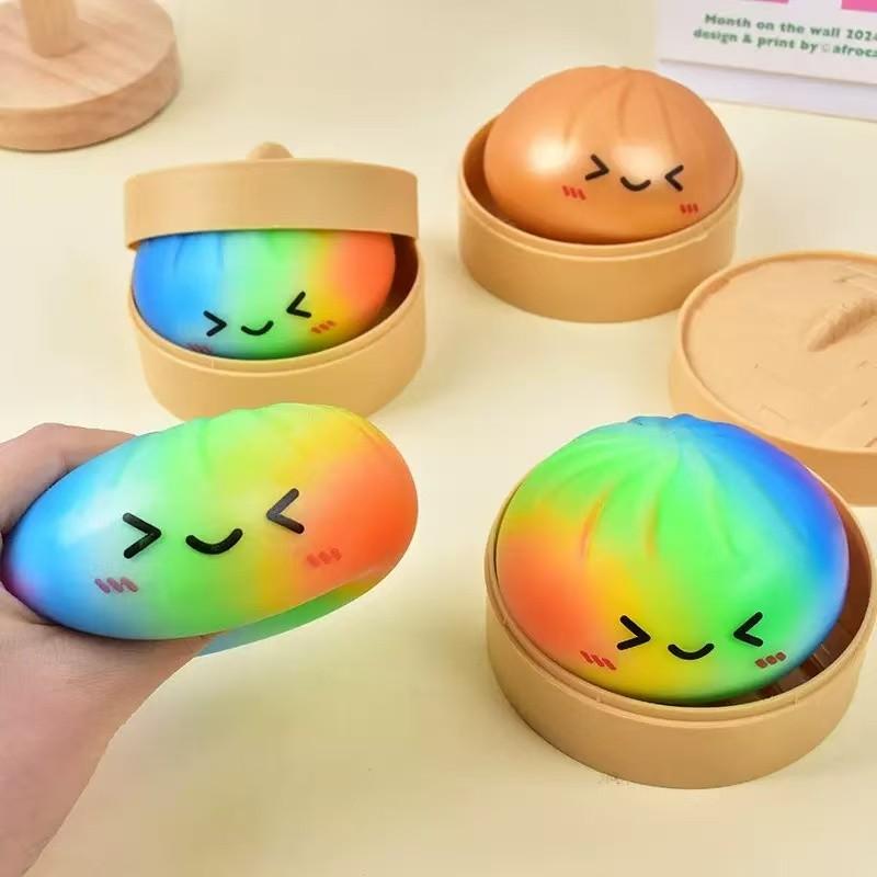 🔥 LAST DAY 50% OFF | Glitter Dumpling Squishy Steamer Blind Box