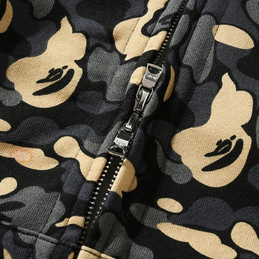 BAPE Camo Shark Zipper Double Hoodies