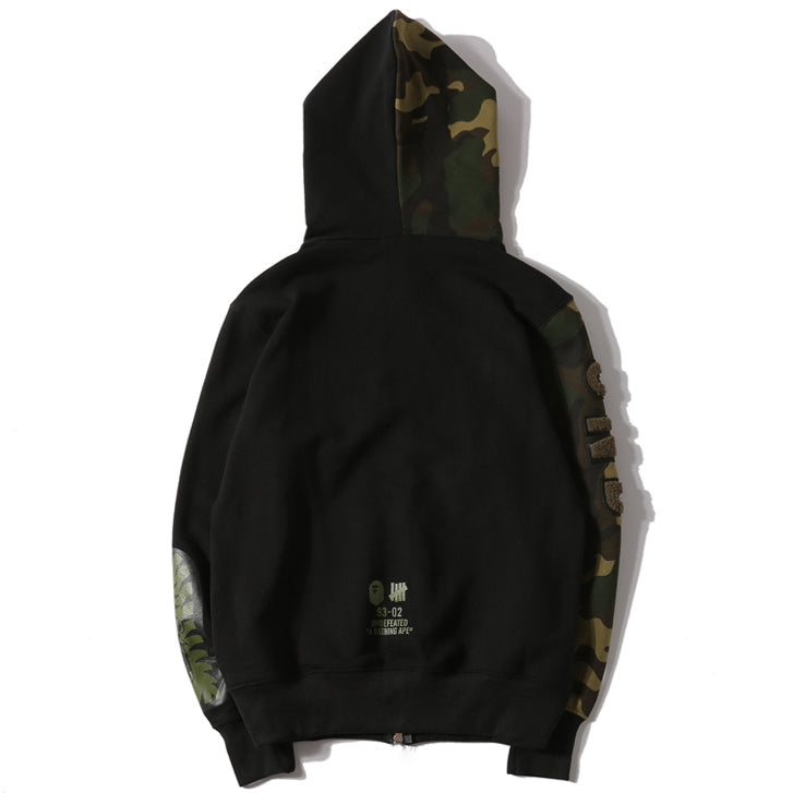 BAPE Camo Shark Zipper Hoodies