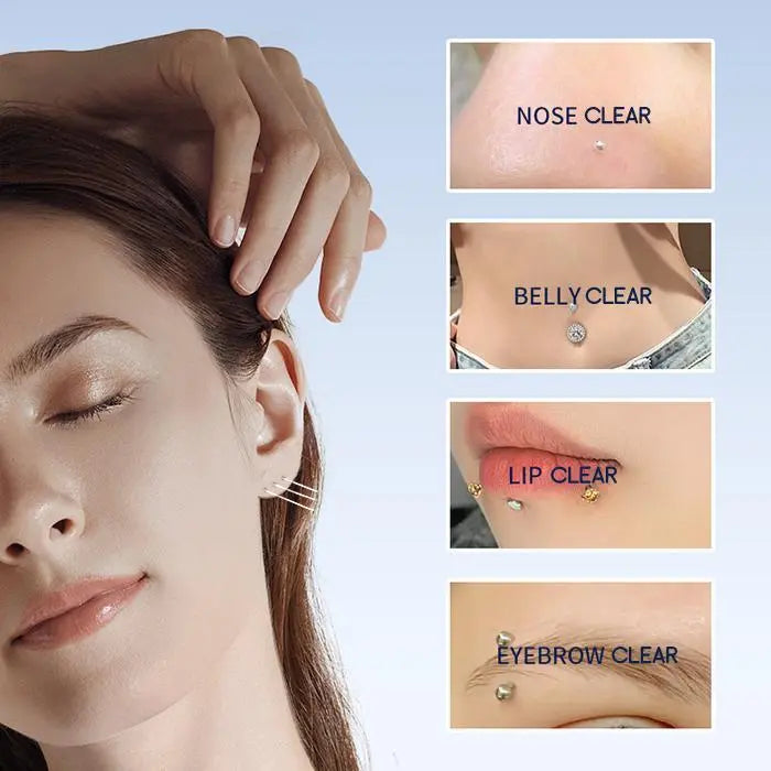Ear piercing cleaning thread, post-piercing care kit