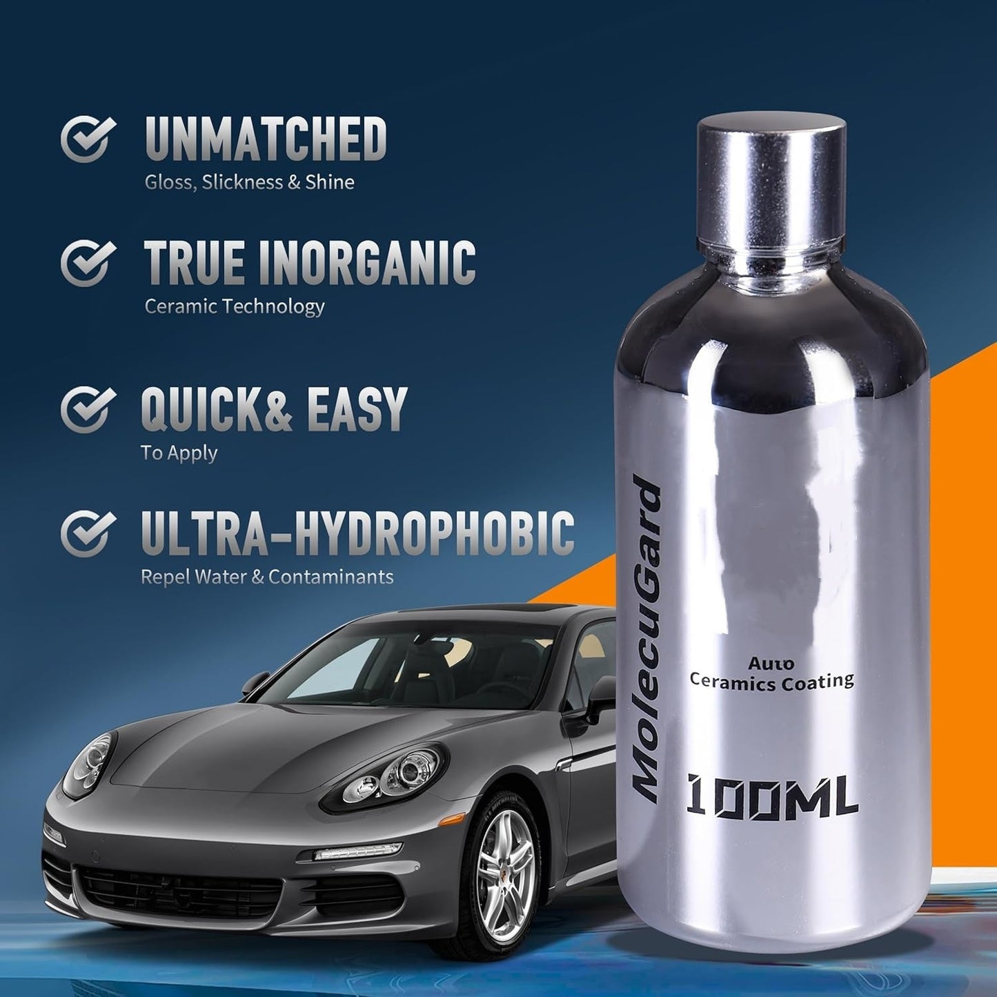🏆Nano-ceramic automotive coating restores shine and protects car paint.