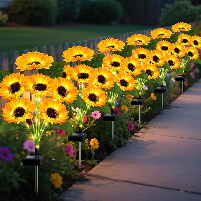 💝Mother's Day Sale 49% OFF💝- Solar LED Sunflower Garden Lights