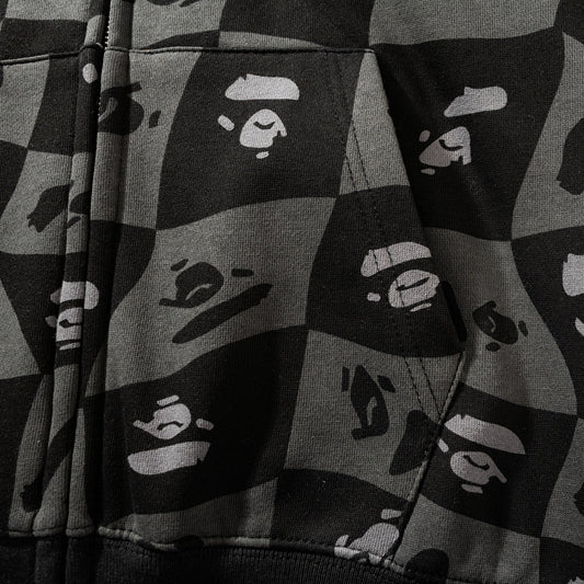 BAPE Gray Shark Zipper Hoodies