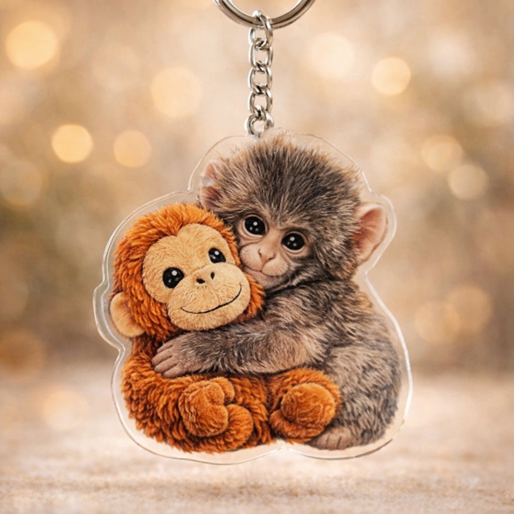 🔥Last Day 49% OFF - 💕Viral Panchi Monkey Keychain🐵