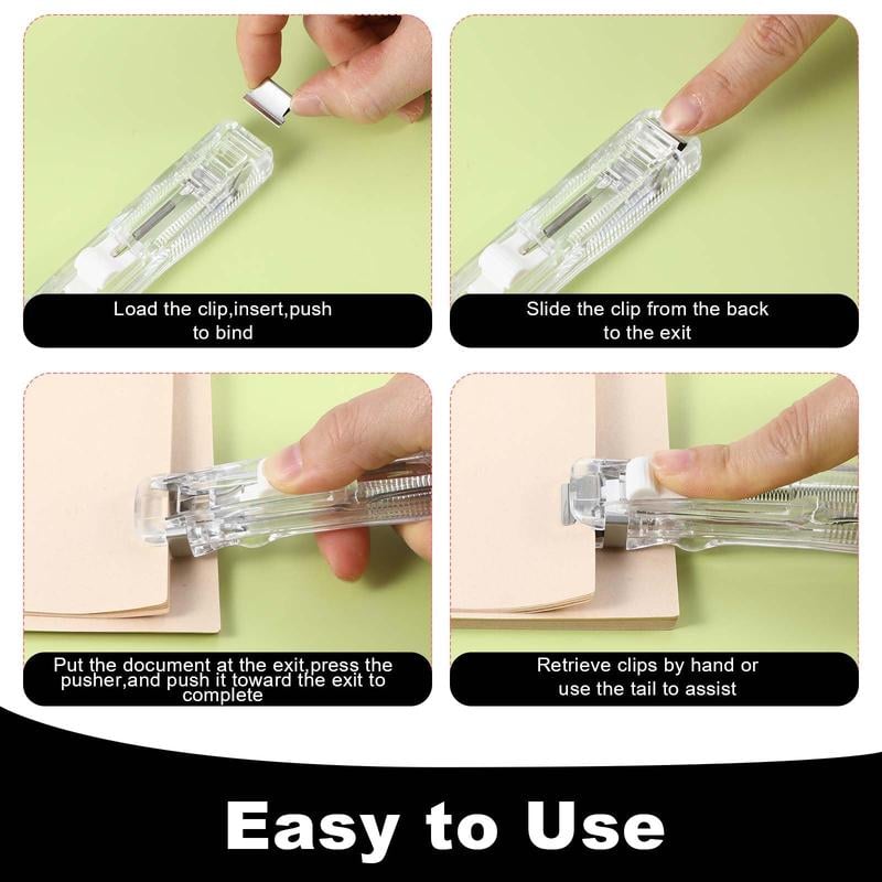 ⚡Hot Sales 64% OFF🔥Portable Binder Clip Stapler - Includes 50 reusable clips