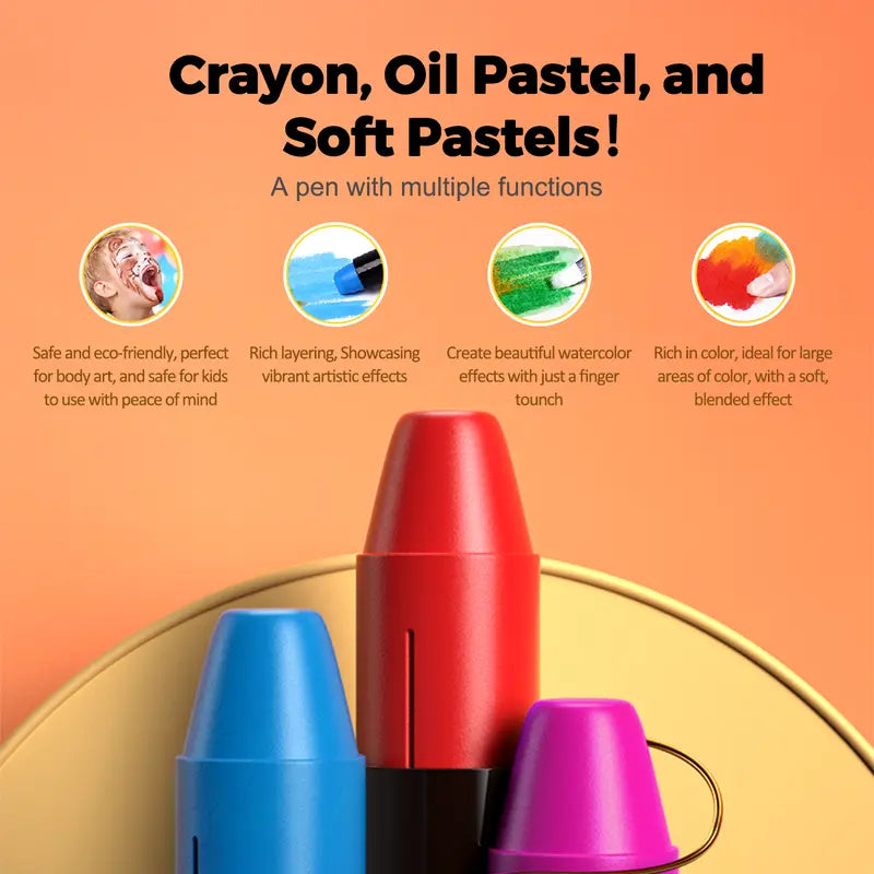 🖍️ Twist & Wash Crayons — The Safest, Most Washable Crayon Set for Kids 🧼✅