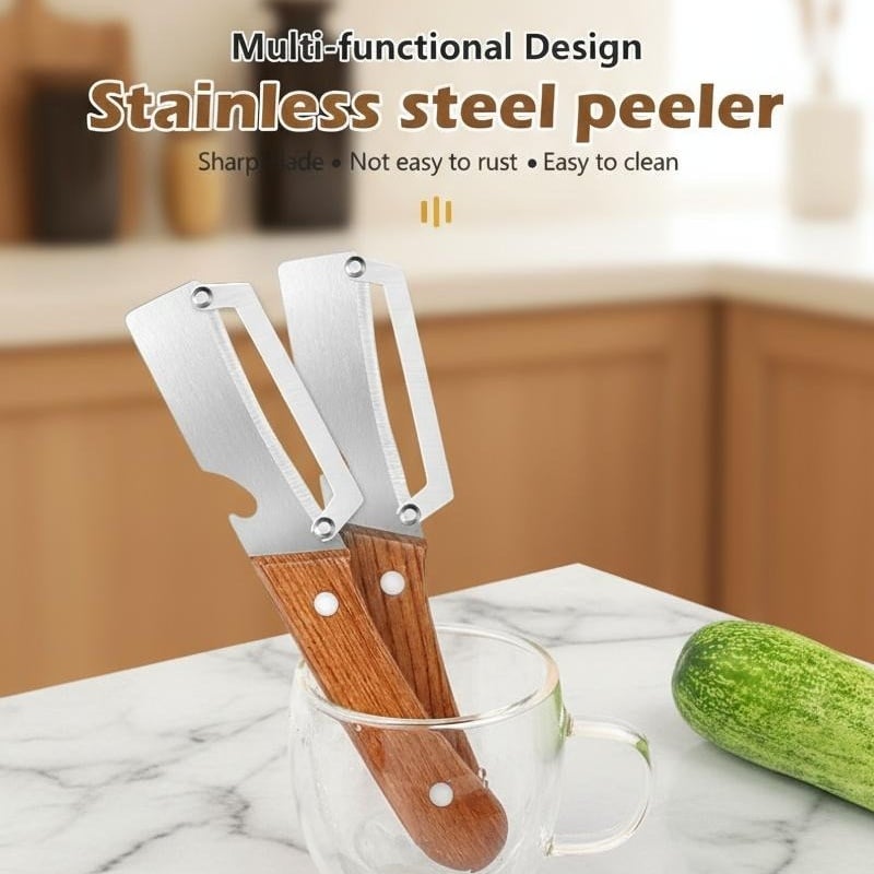 🔥 BUY 1 GET 1 FREE | 2-in-1 Multi-Functional Peeler & Bottle Opener