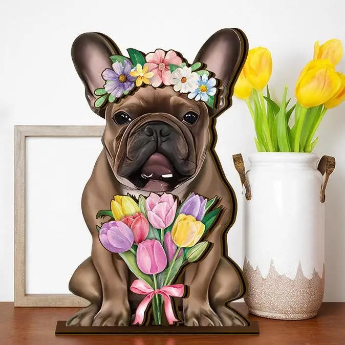 🐾 Let Your Pet "Live" on Your Desk! Customizable Wooden Ornament 🎩