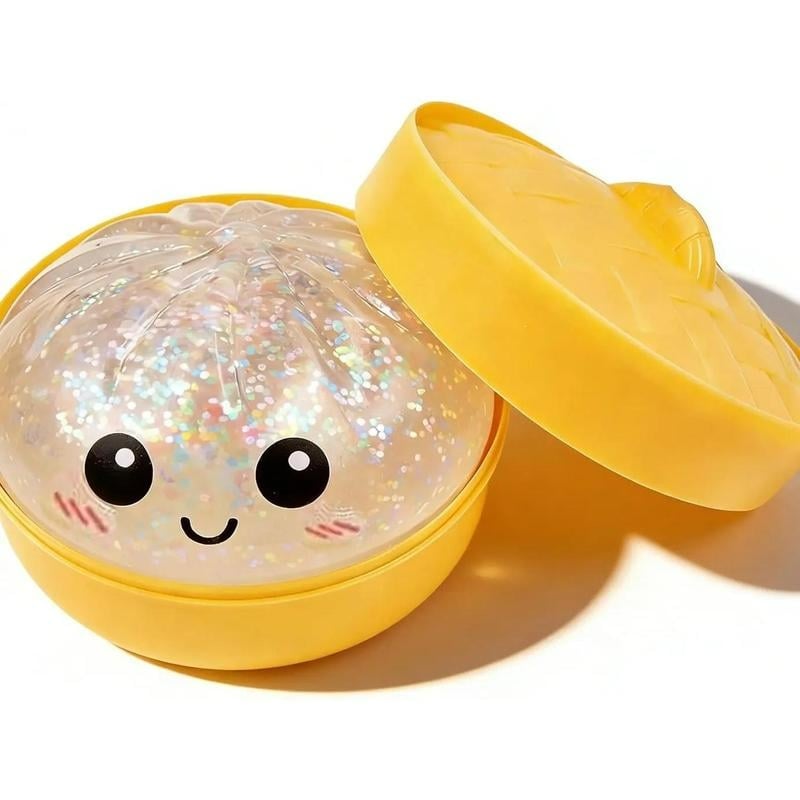 🔥 LAST DAY 50% OFF | Glitter Dumpling Squishy Steamer Blind Box