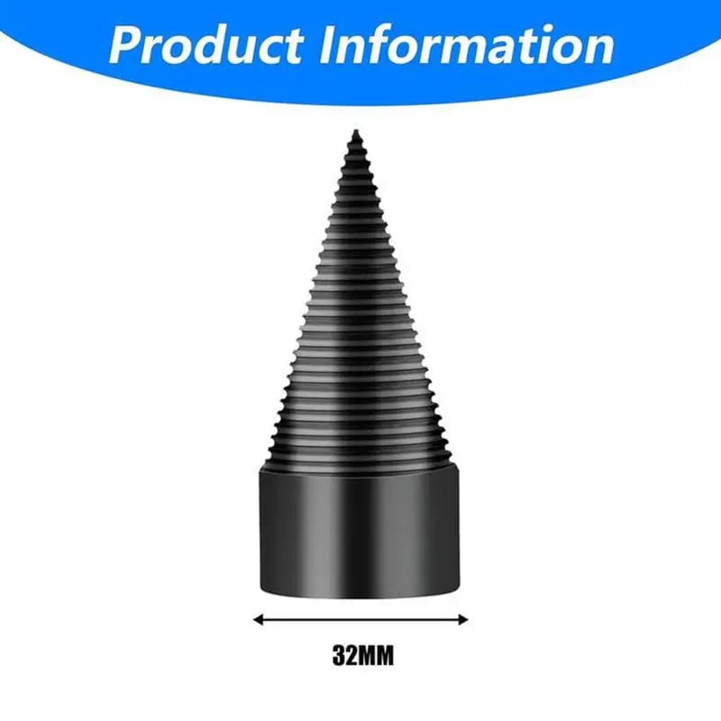 🔥Last Day Sale 49% -Heavy-Duty Spiral Firewood Splitter Drill Bit Set